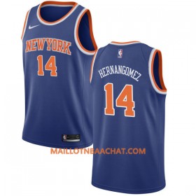 Maillot NBA New York Knicks Willy Hernangomez 14 Nike 2017-18 Bleu Swingman - Homme
